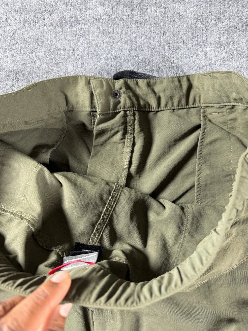 The North Face Olive Green Convertible Cargo Pants